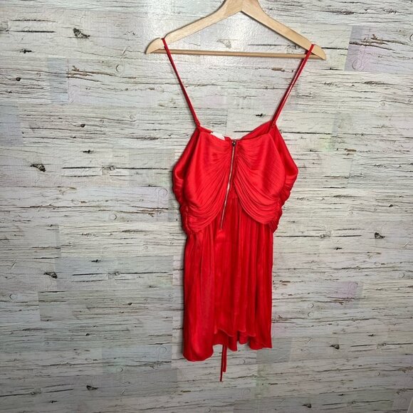 House of Harlow 1960 pink mini dress ruched size medium - Picture 6 of 7